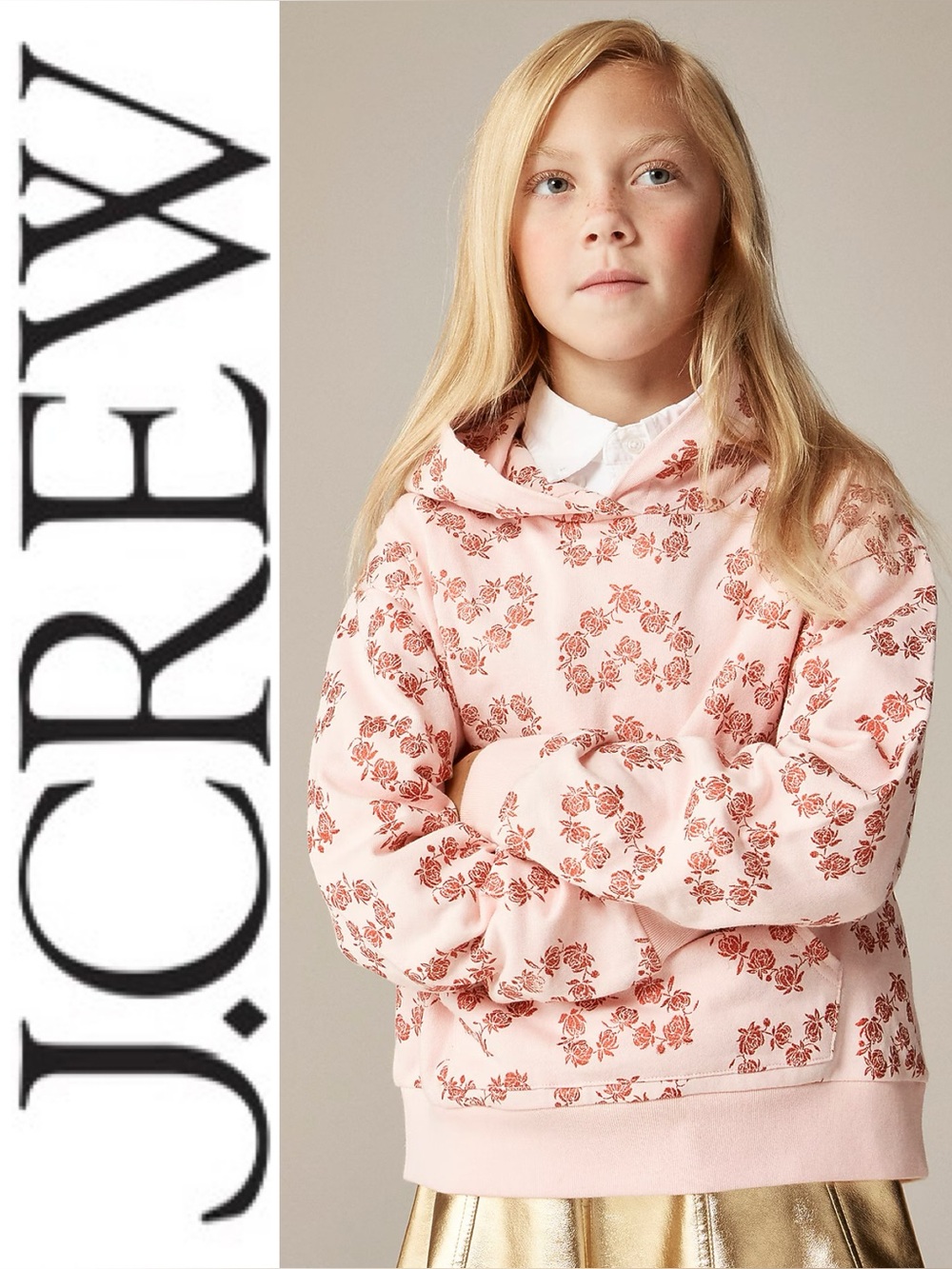 J.CREW 💗 Girls’ Terry Hoodie
